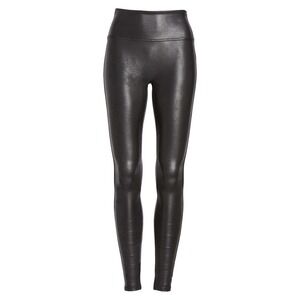 SPANX Faux Leather Ankle Women's High Waist Pants Leggings Size XS